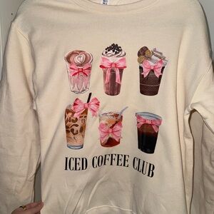 Iced Coffee Club Cream Sweater